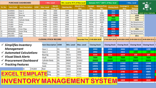 Excel Template Inventory Management System (IMS)